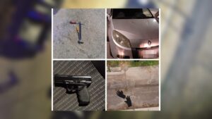 Dos fugitivos huyen en auto robado, uno es capturado